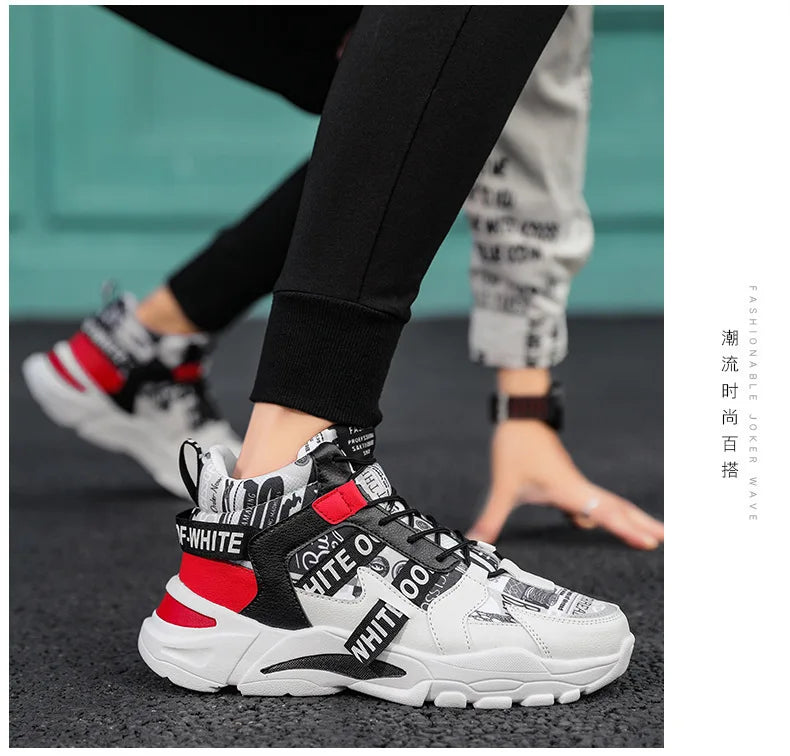 Fashion Platform Men Sport Shoes Casual Sneakers Couple Outdoor Breathable Lightweight  Running Shoes Women Tennis Shoes