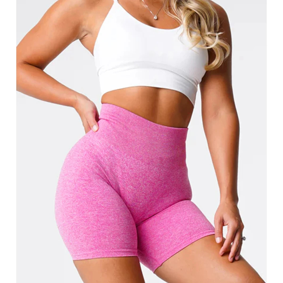 Scrunch Seamless Shorts Spandex Shorts Woman Fitness Elastic Breathable Hip-lifting Leisure Sports Running
