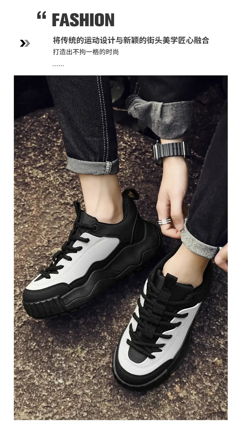 Designer Color Block Luxury Chunky Sneakers for Men Casual Thick Platform Fashion Casual Shoes Sports Running Trainers Tenis