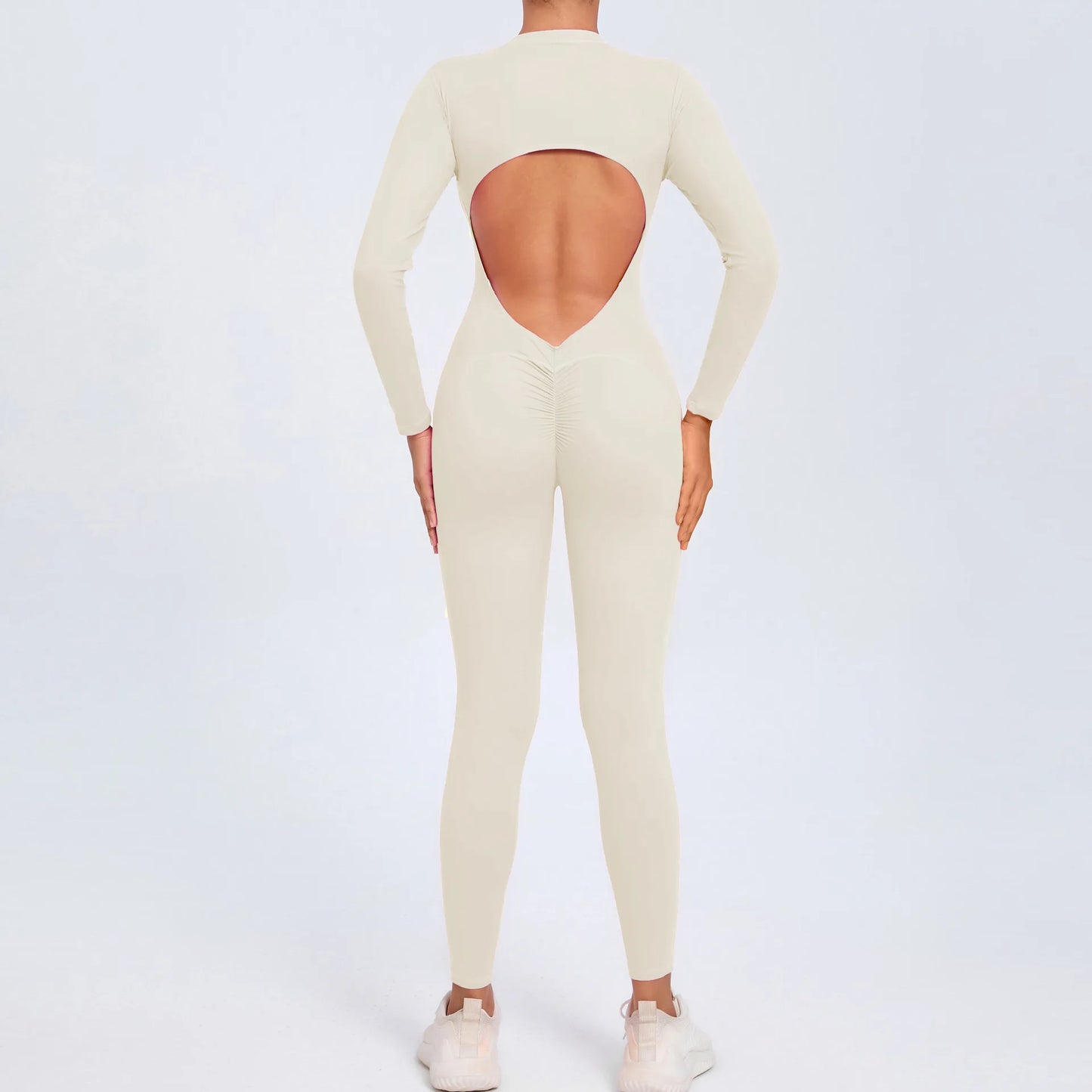 Backless Rompers Yoga Long Sleeved Women's Sportswear