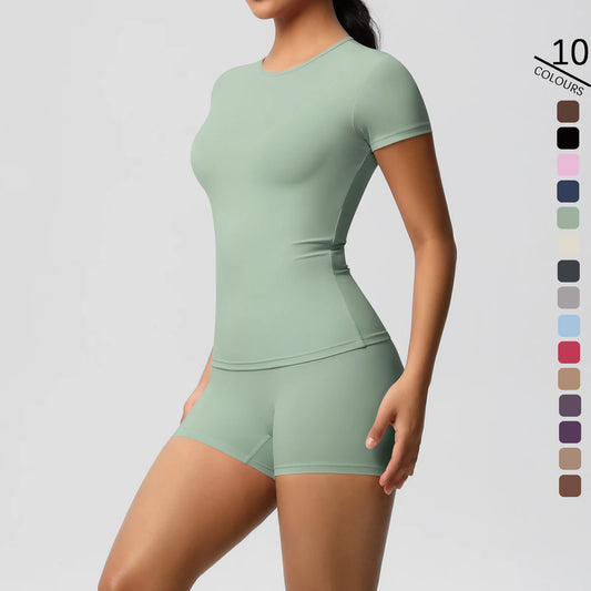 2PC Quick-Drying Gym Leggings Set