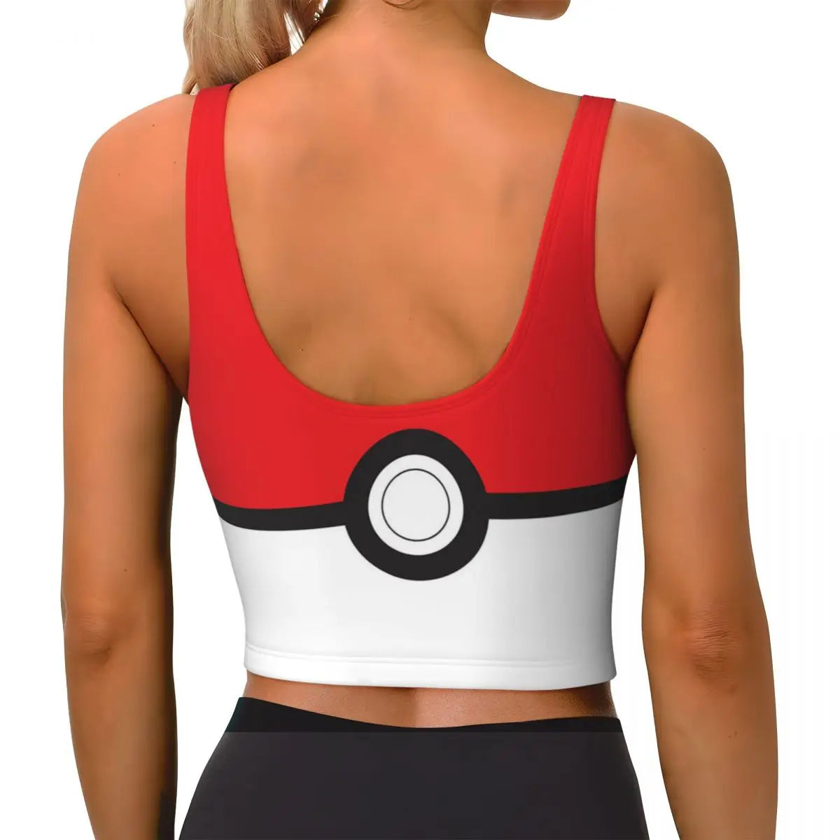 Custom High Impact  Pikachus Sports Bra Women Gym Workout Yoga Crop Top