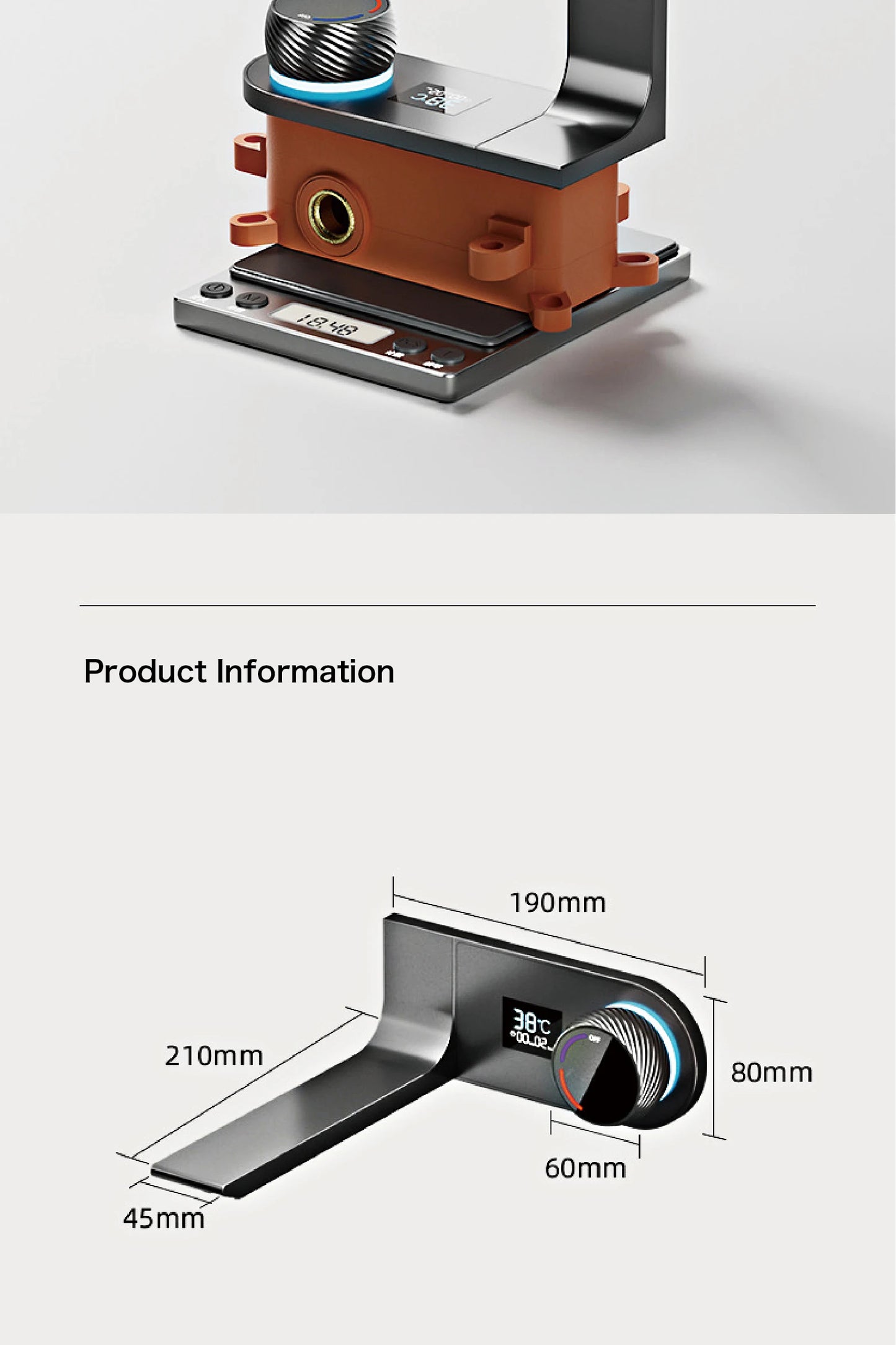 LED Digital Display Tap