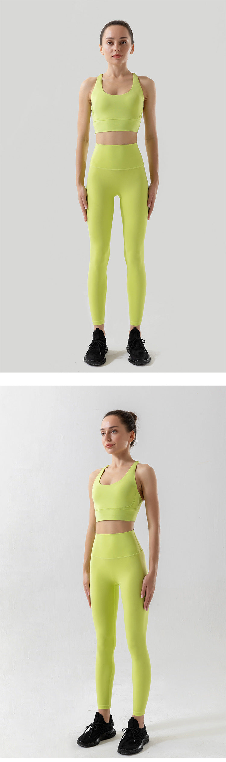 Sportswear Yoga Set Leggings and Tops Fitness