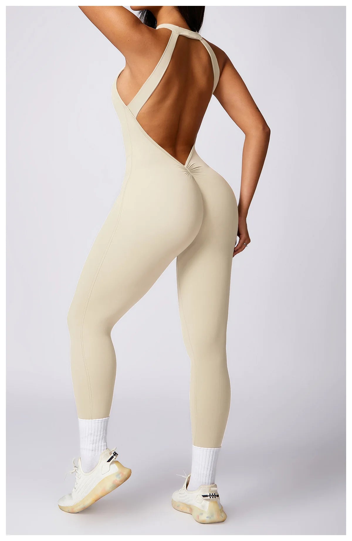 Romper Backless Set Workout Jumpsuit Fitness Bodysuit