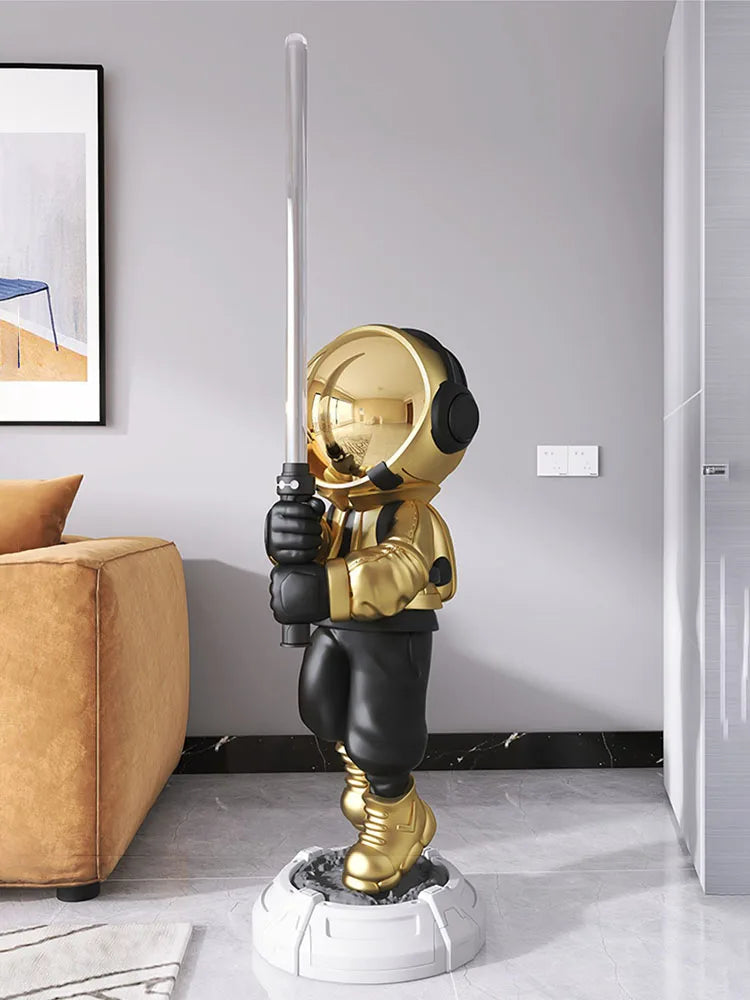 Home Decor Lightsaber Astronaut Statue Living Room Decoration Large Figure Figurine Room Decoration Home Accessoires Sculpture