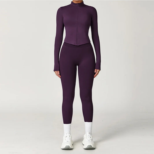 2PCS Yoga Suit Sports Set Women Gym Set