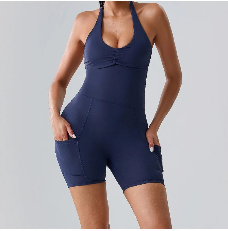 Fitness Sports Bodysuit Women Yoga Suit Jumpsuits
