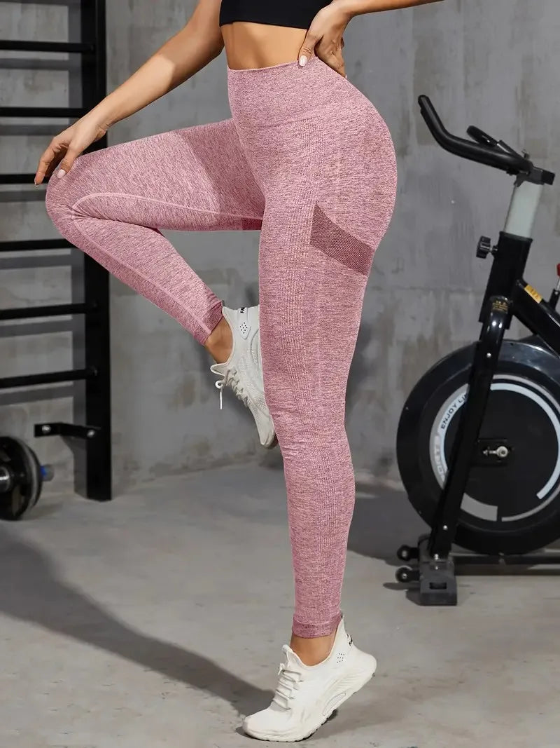 Solid Color Sports Leggings