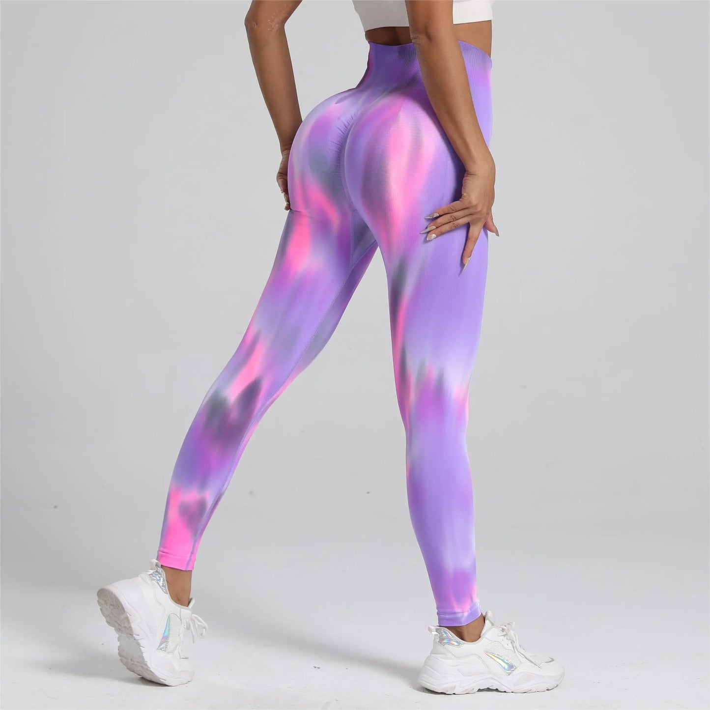 Tie Dye Seamless Athletic Yoga Pants