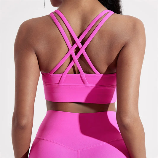 Solid Color Women Fitness Sport bra