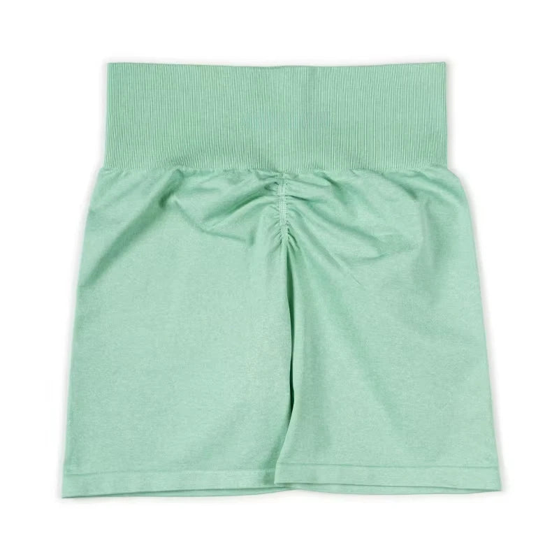 Scrunch Seamless Shorts Spandex Shorts Woman Fitness Elastic Breathable Hip-lifting Leisure Sports Running