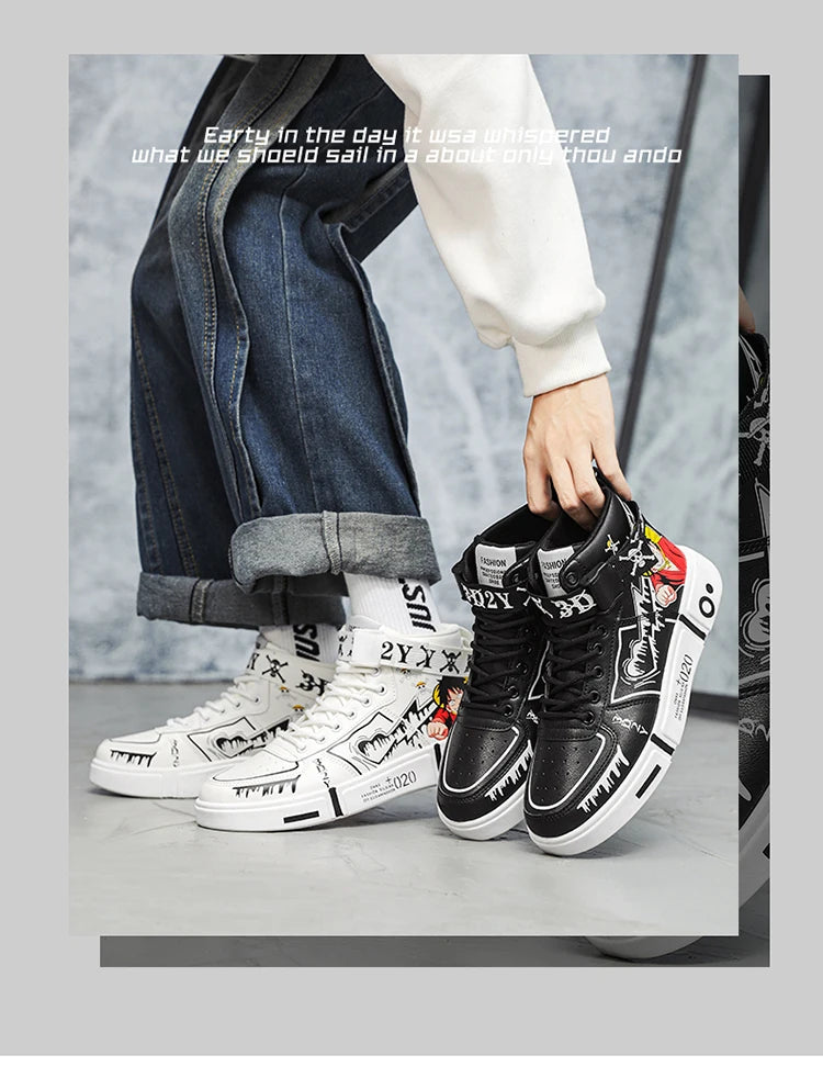 Men's Shoes 2024 New High Top Casual Board Shoes Student Fashion Couple Shoes Running Luxury Designer Sneakers Men