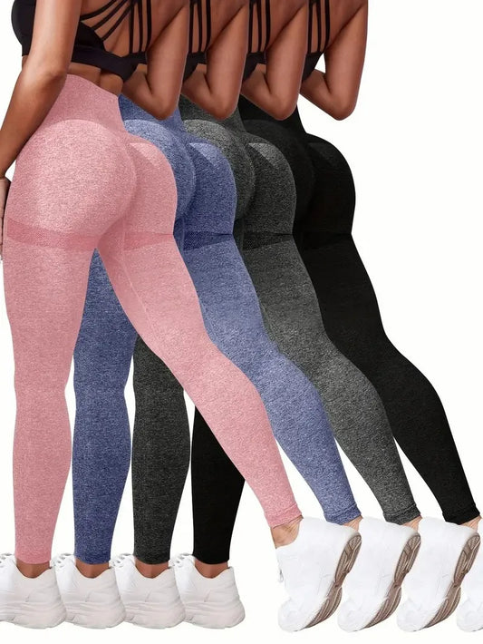 Solid Color Sports Leggings