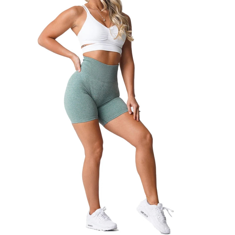 Scrunch Seamless Shorts Spandex Shorts Woman Fitness Elastic Breathable Hip-lifting Leisure Sports Running