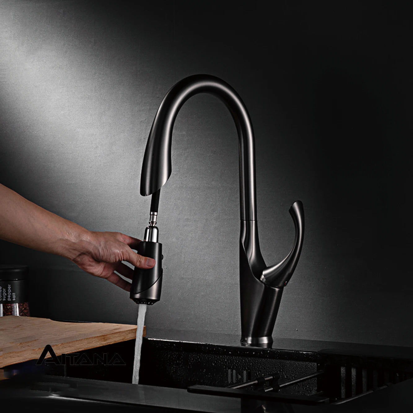 Touch kitchen faucet