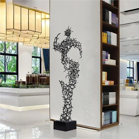 Abstract home decoration sculpture art Hotel lobby decoration Large floor art installation living room soft decoration