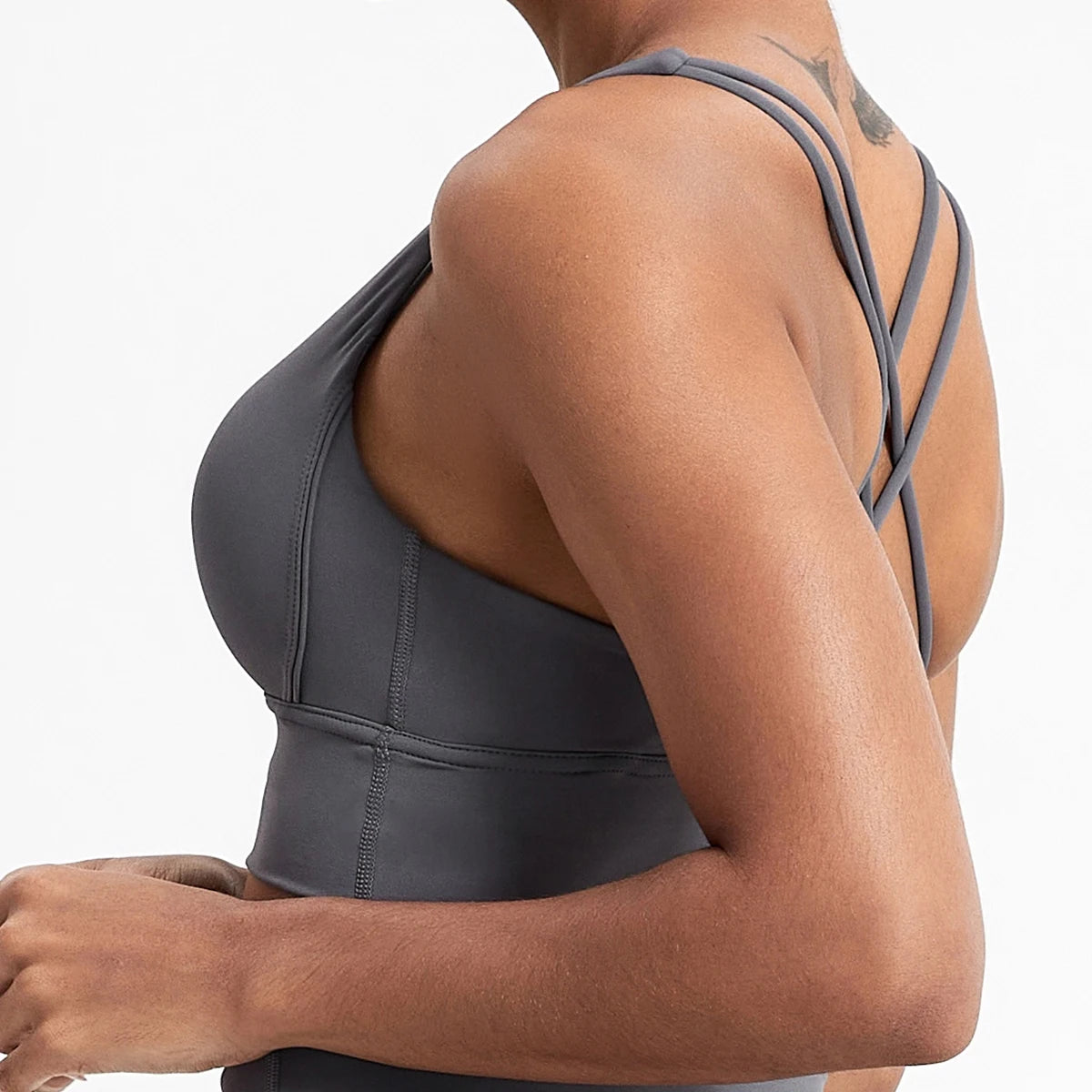 Push up Sports Bra Gym Top Women Yoga Clothing Cross Back Yoga Bra Women Running Fitness Crop Top Shockproof Workout Brassiere