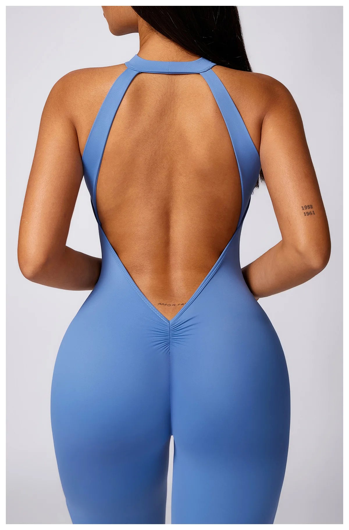 Romper Backless Set Workout Jumpsuit Fitness Bodysuit