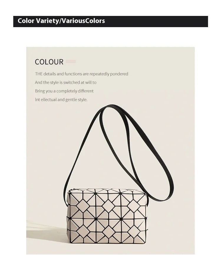 New 2024 Geometric Bags Women Geometry Handbag Fashion Shoulder Crossbody Bags For Lady Luxury Leater Brand Bags Designer sac