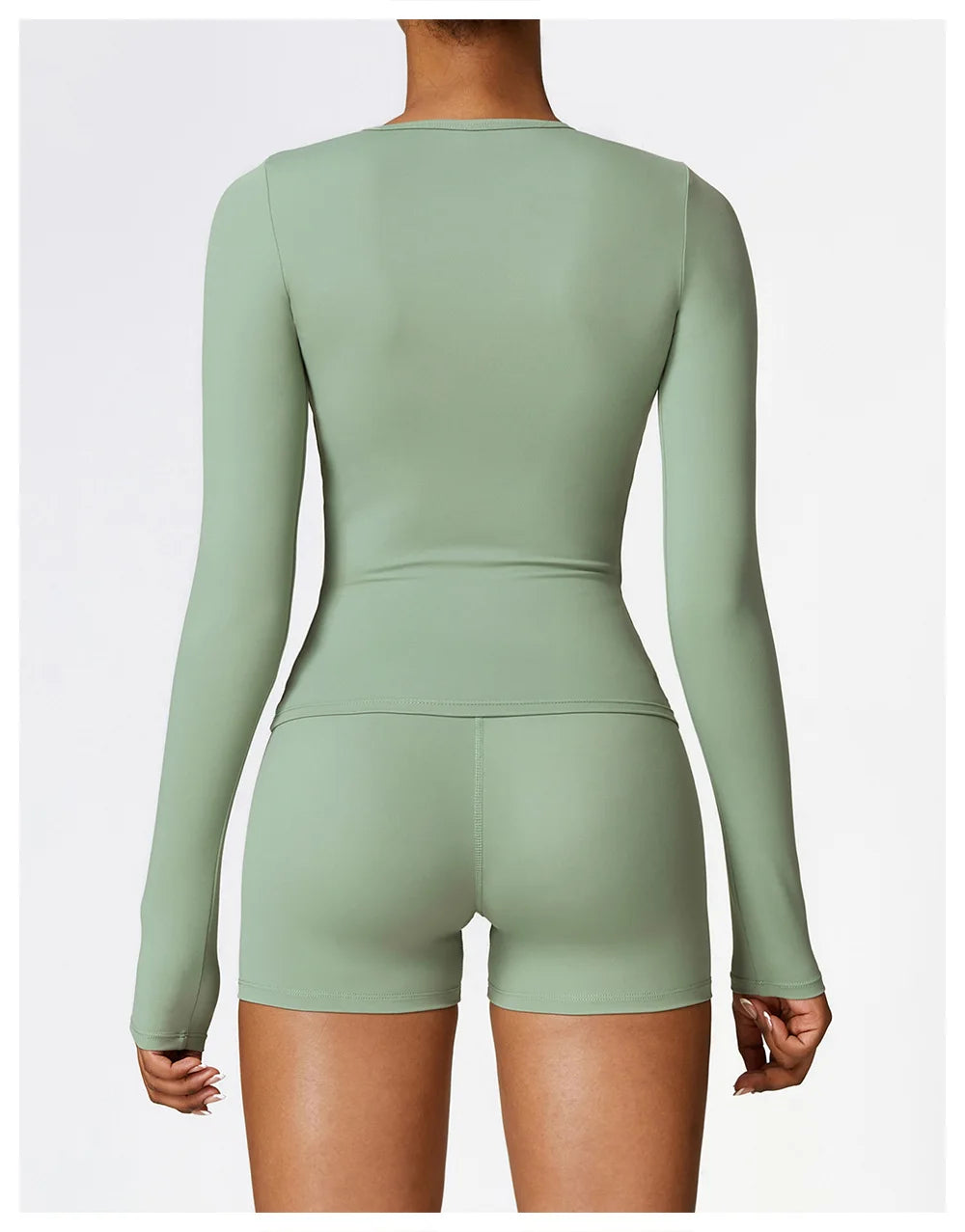 Long Sleeve Fitness Crop Top