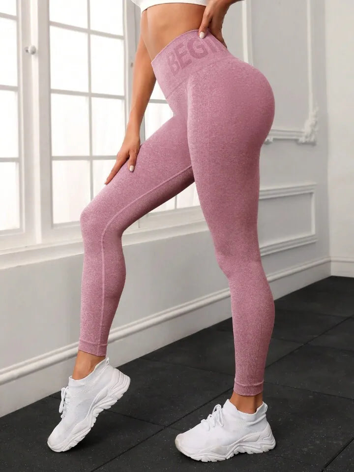 Yoga Pants High Waist Lift Hip Tight Fitness Leggings  Seamless Training Sports