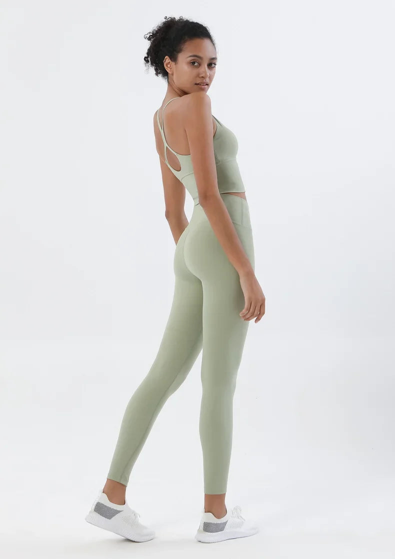 Sports Bra and Leggings Two Piece Sets