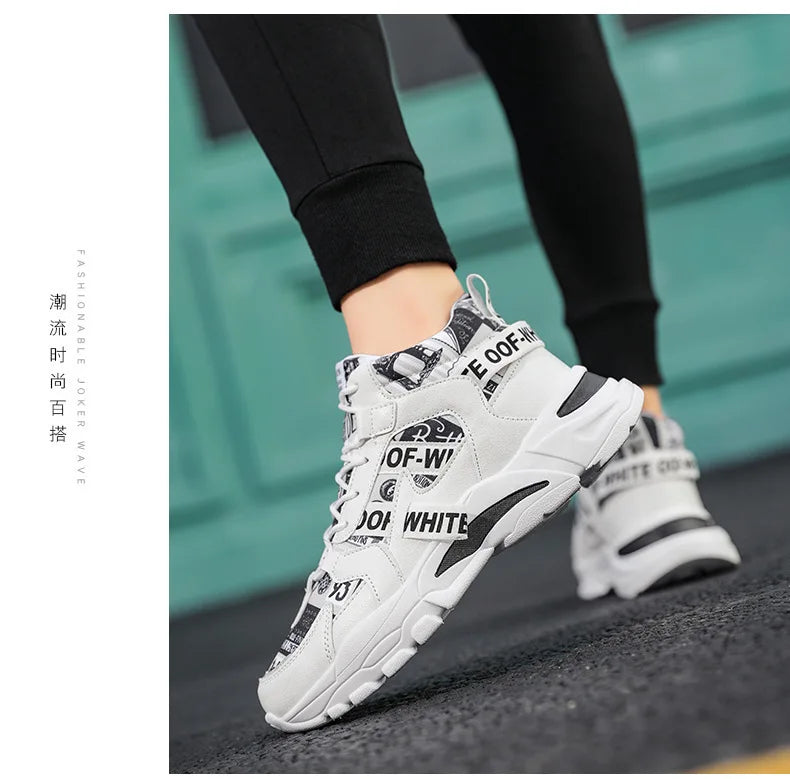 Fashion Platform Men Sport Shoes Casual Sneakers Couple Outdoor Breathable Lightweight  Running Shoes Women Tennis Shoes