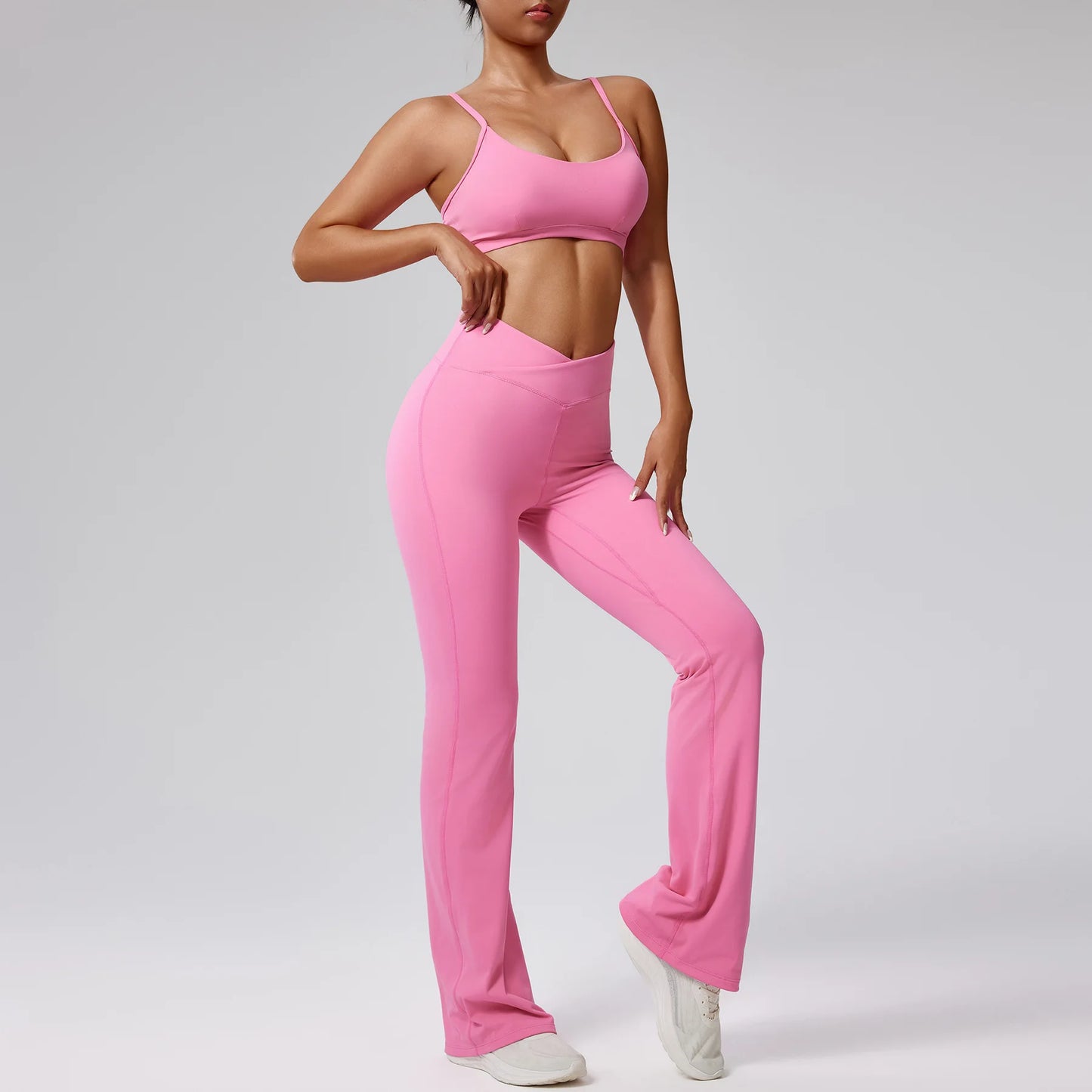 Women Tracksuit 2PCS Yoga Set Workout Clothes