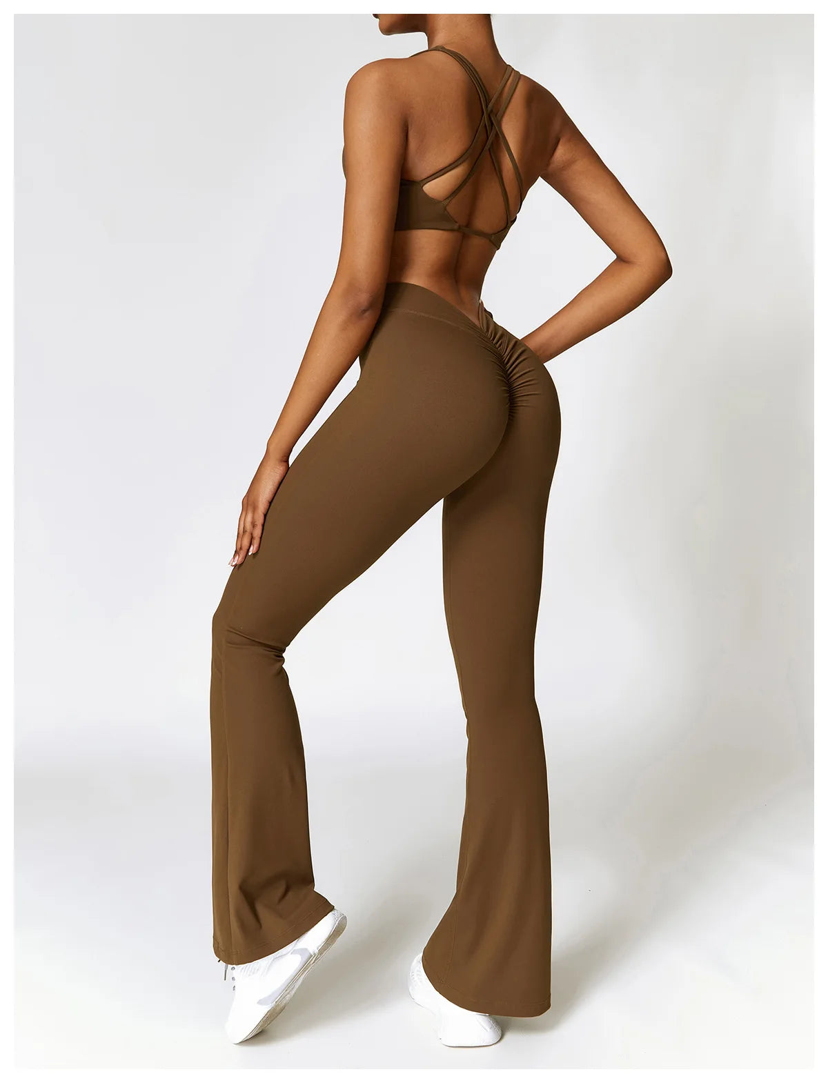 Yoga Set 2 Pieces Gym Set Workout Clothes for Women Seamless High Waist Leggings