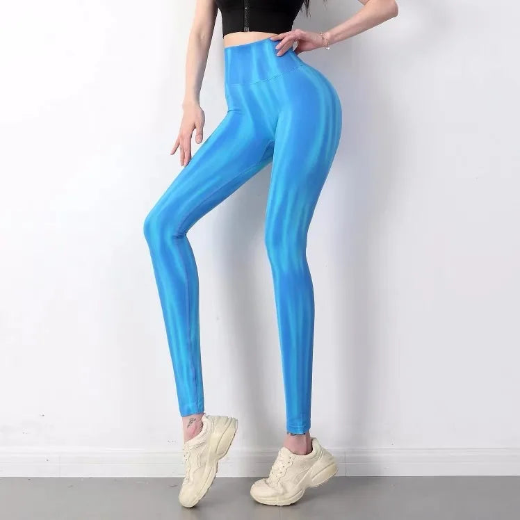 Tie Dye Seamless Athletic Yoga Pants