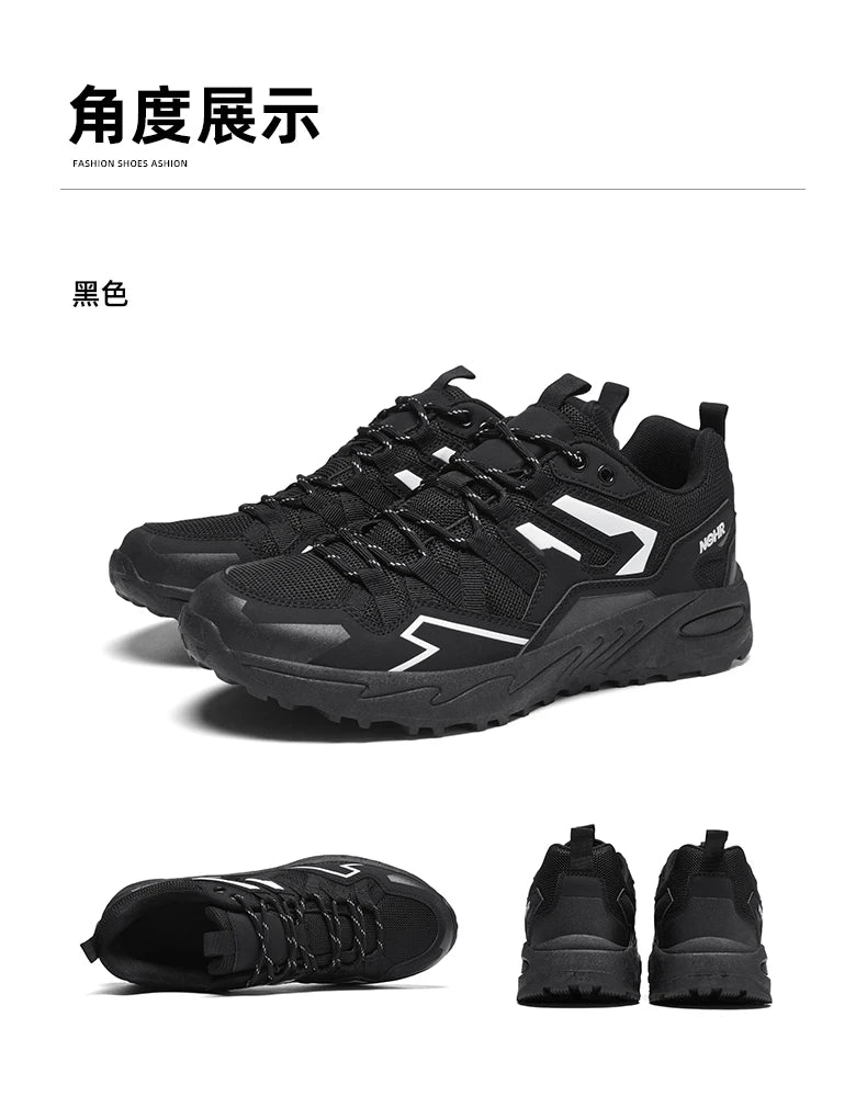 HIGH Quality Outdoor Shoes for Men Anti-slip Wear-resistant Casual Sneakers Mens Hiking Trekking Walking Sports Shoes Size 39-47