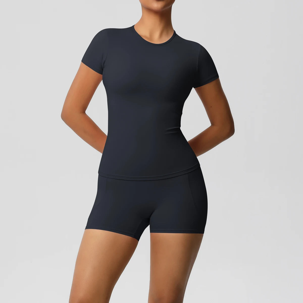 Workout Sportswear 2Pcs Yoga Shirt Push Up Workout Clothes