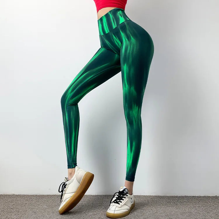 Tie Dye Seamless Athletic Yoga Pants