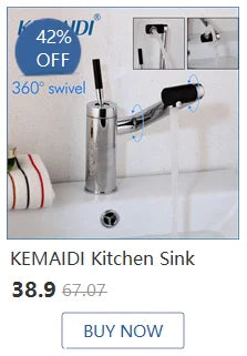 Golden Spring Pull Down Kitchen Sink Faucet