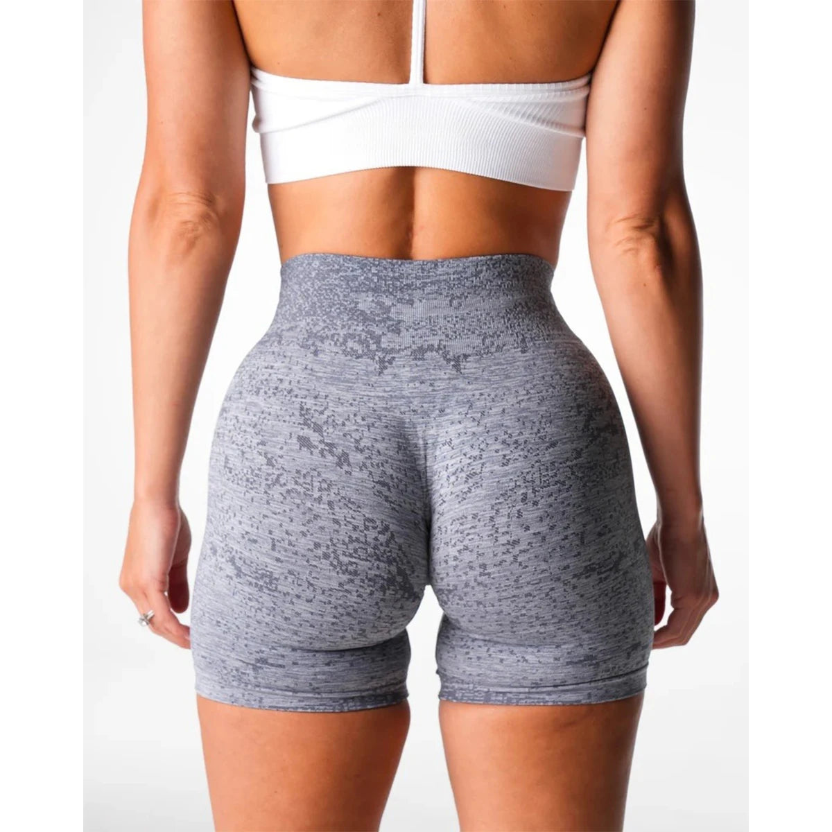 TKITK Digital Seamless Shorts Women Soft Workout Tights Fitness Outfits Spandex Yoga short Gym Wear Digital Seamless