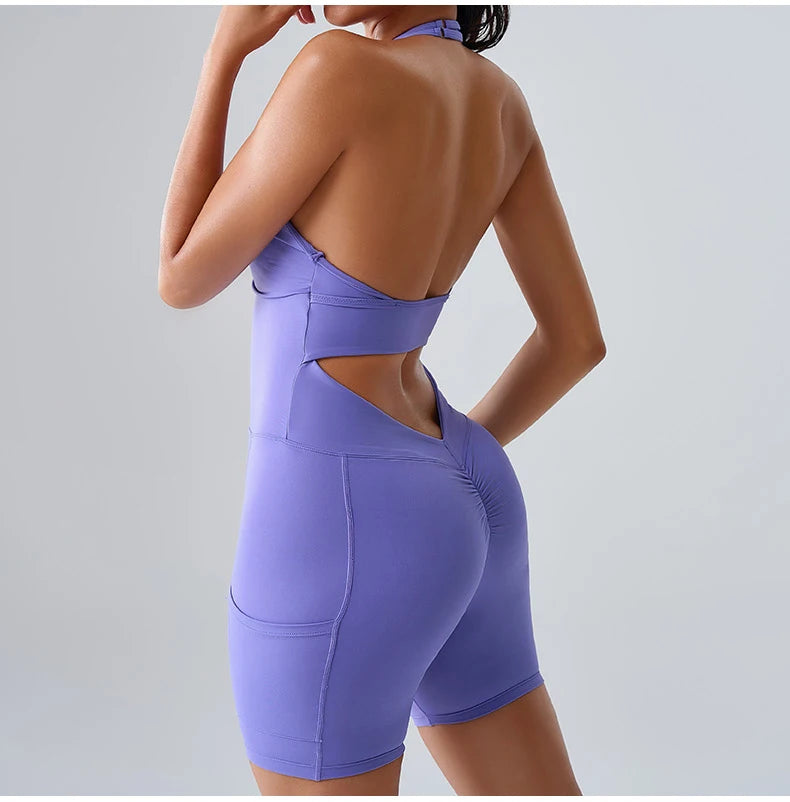 Fitness Sports Bodysuit Women Yoga Suit Jumpsuits