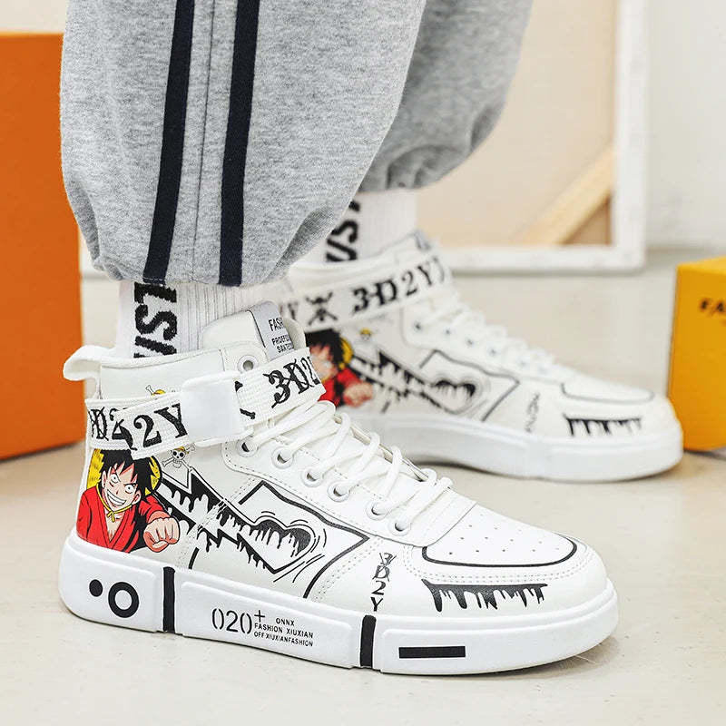 Men's Shoes 2024 New High Top Casual Board Shoes Student Fashion Couple Shoes Running Luxury Designer Sneakers Men