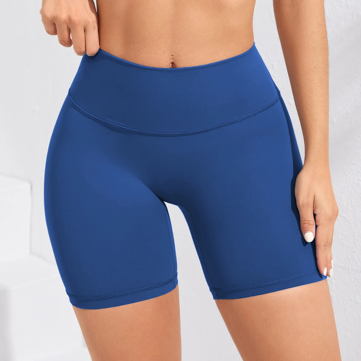 Yoga Shorts Women Fitness Shorts Girl Running High Waist Short Quick Drying Squat Proof Cycling Workout Gym Tight  Shorts Black