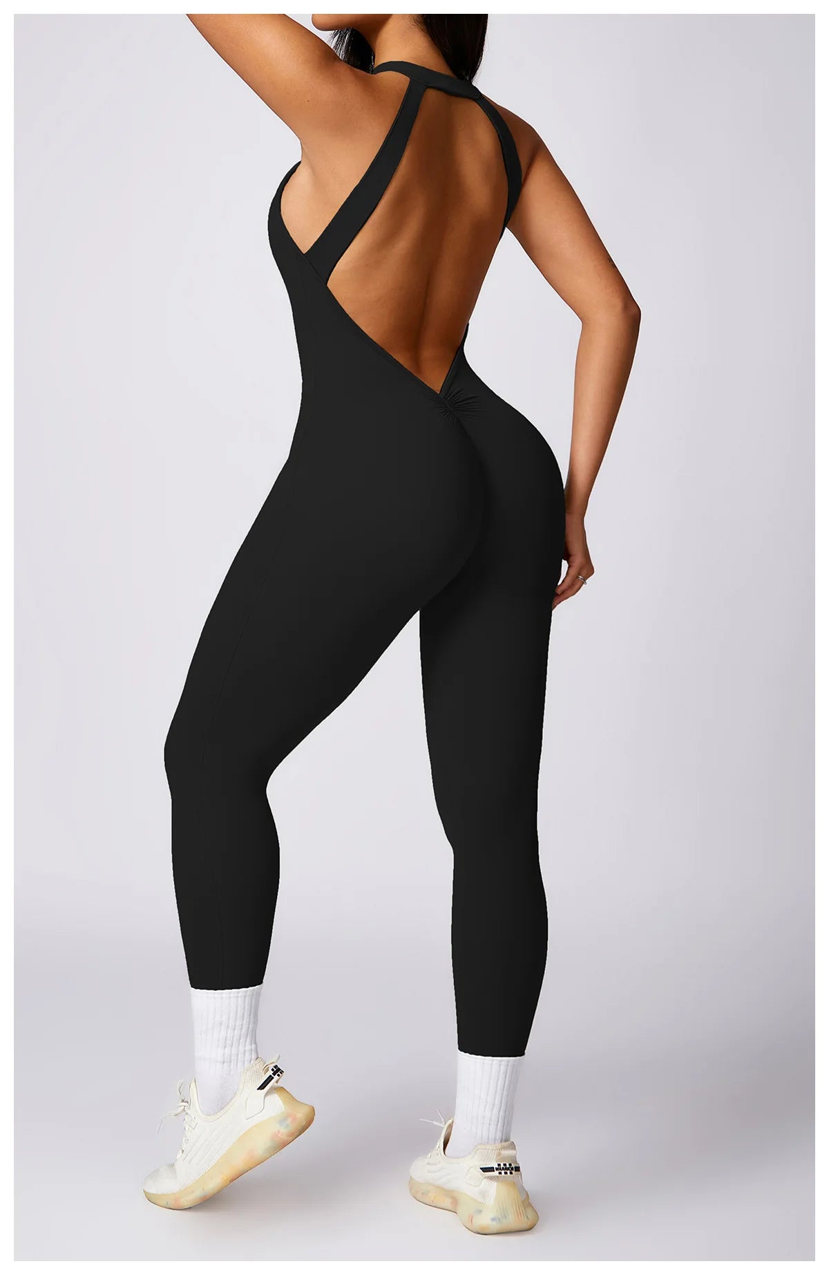 Romper Backless Set Workout Jumpsuit Fitness Bodysuit