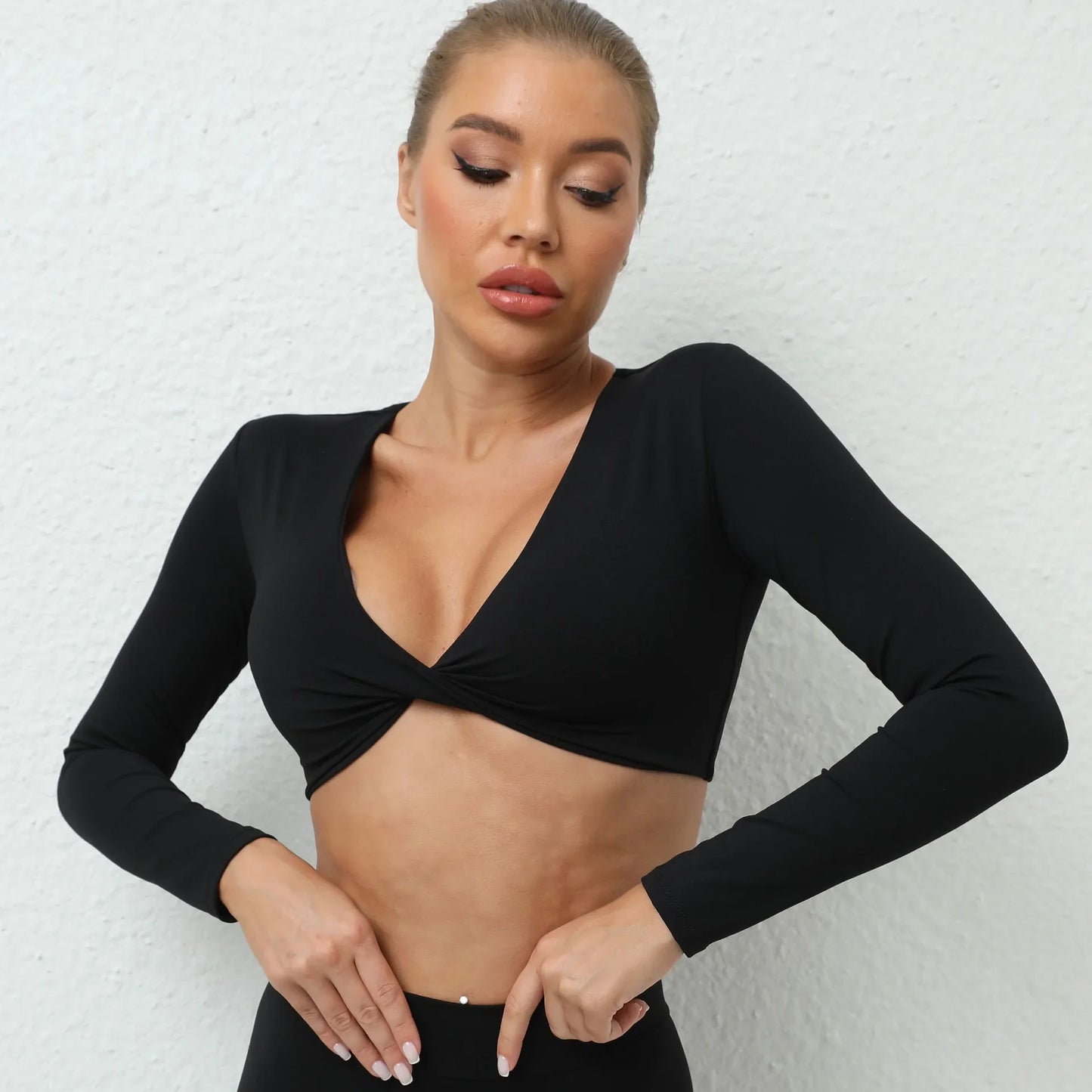 Long Sleeve Sexy Sports Bra