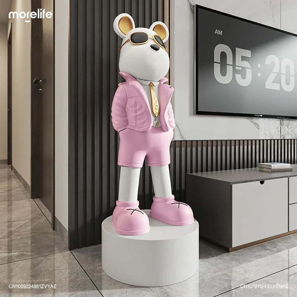 Celebrity Violent Bear Brick Statues Sculptures Ornaments High-end Furniture TV Cabinet Living Room Tray Pocket BearBrick Decor