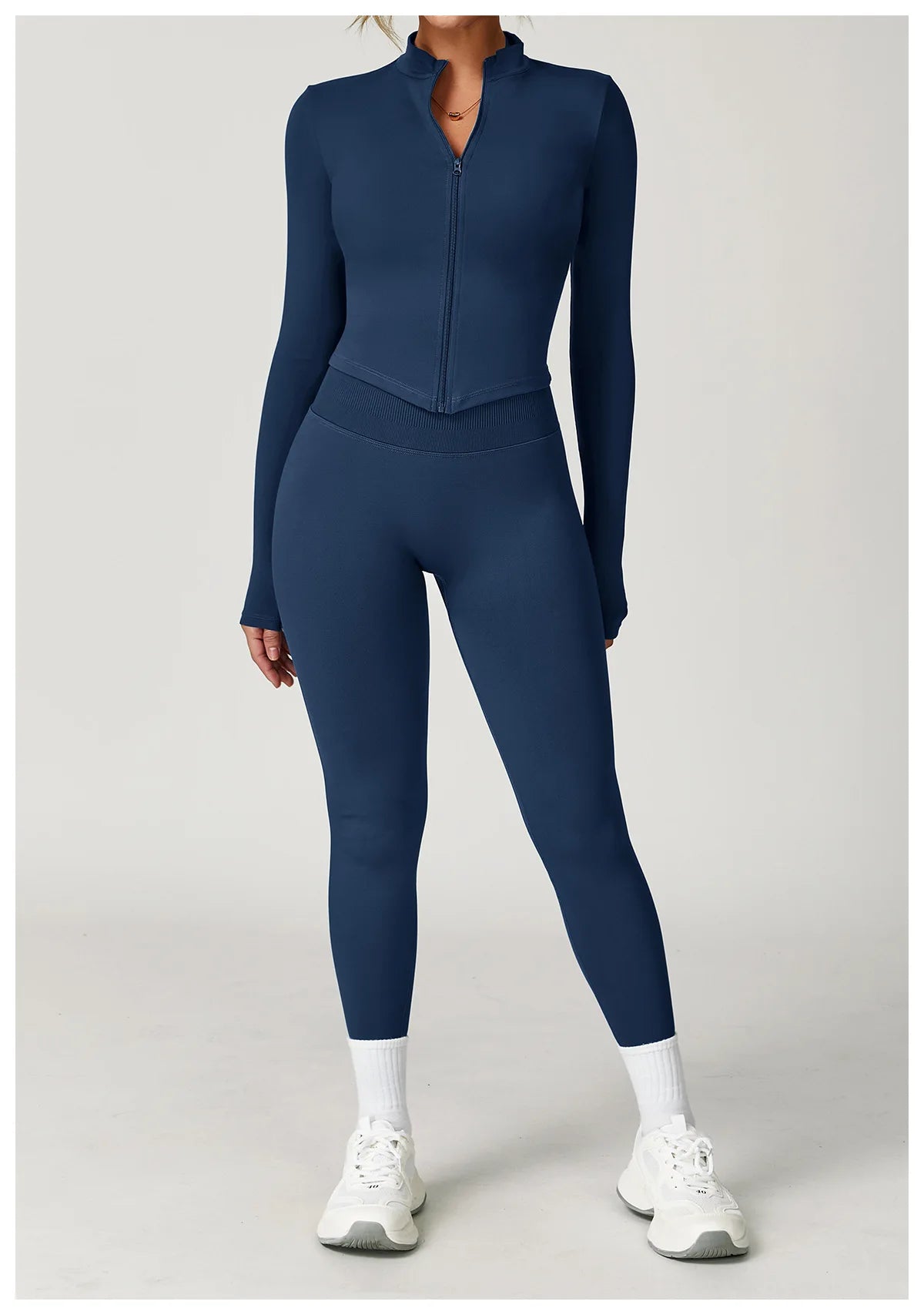 Yoga Suit 2PCS Sports Set Women Tracksuit Running Workout Long Sleeve