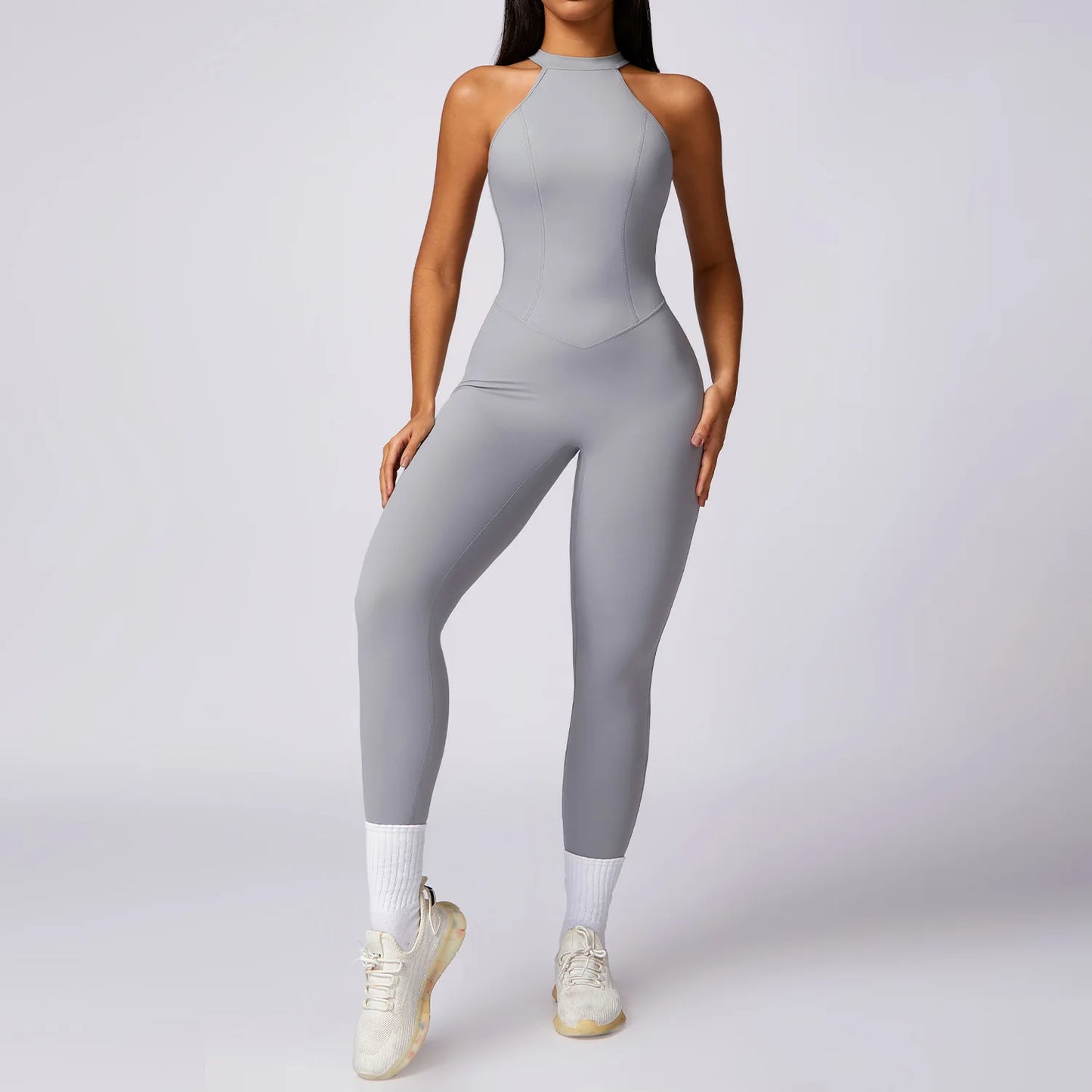 Romper Backless Set Workout Jumpsuit Fitness Bodysuit