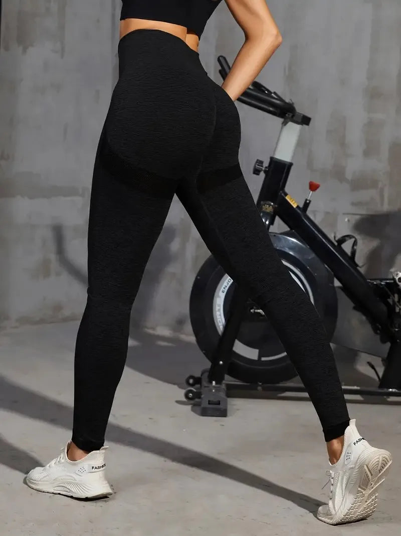 Solid Color Sports Leggings