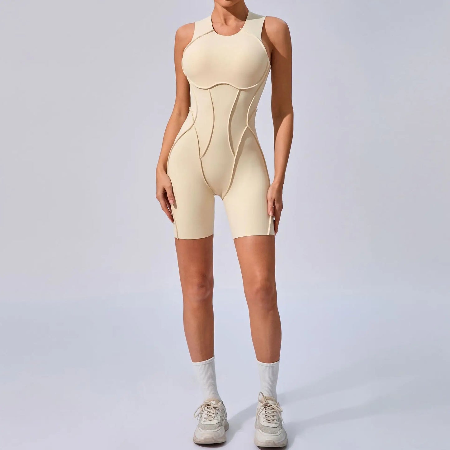 V Back Scrunch Sports Suit Women Gym