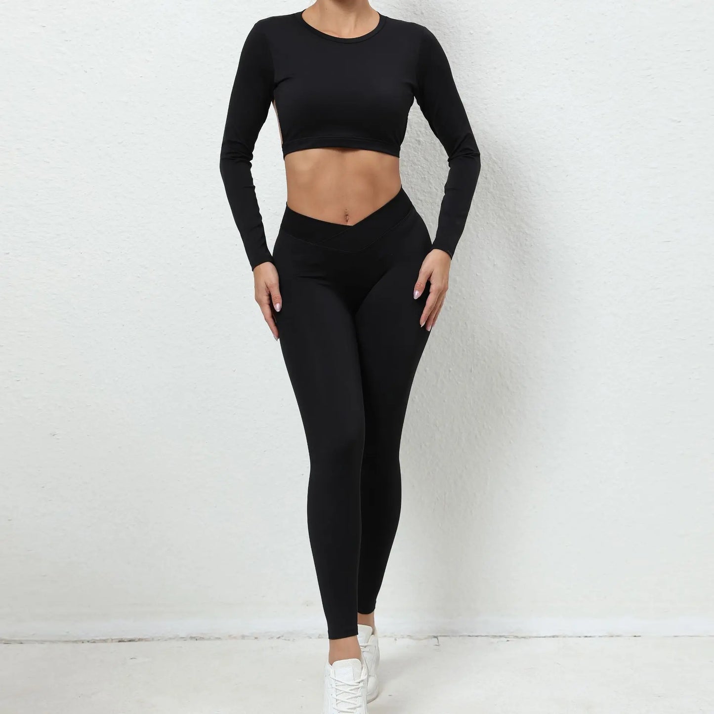 2PCS Yoga Suit Sports Set Women Clothes Gym Set