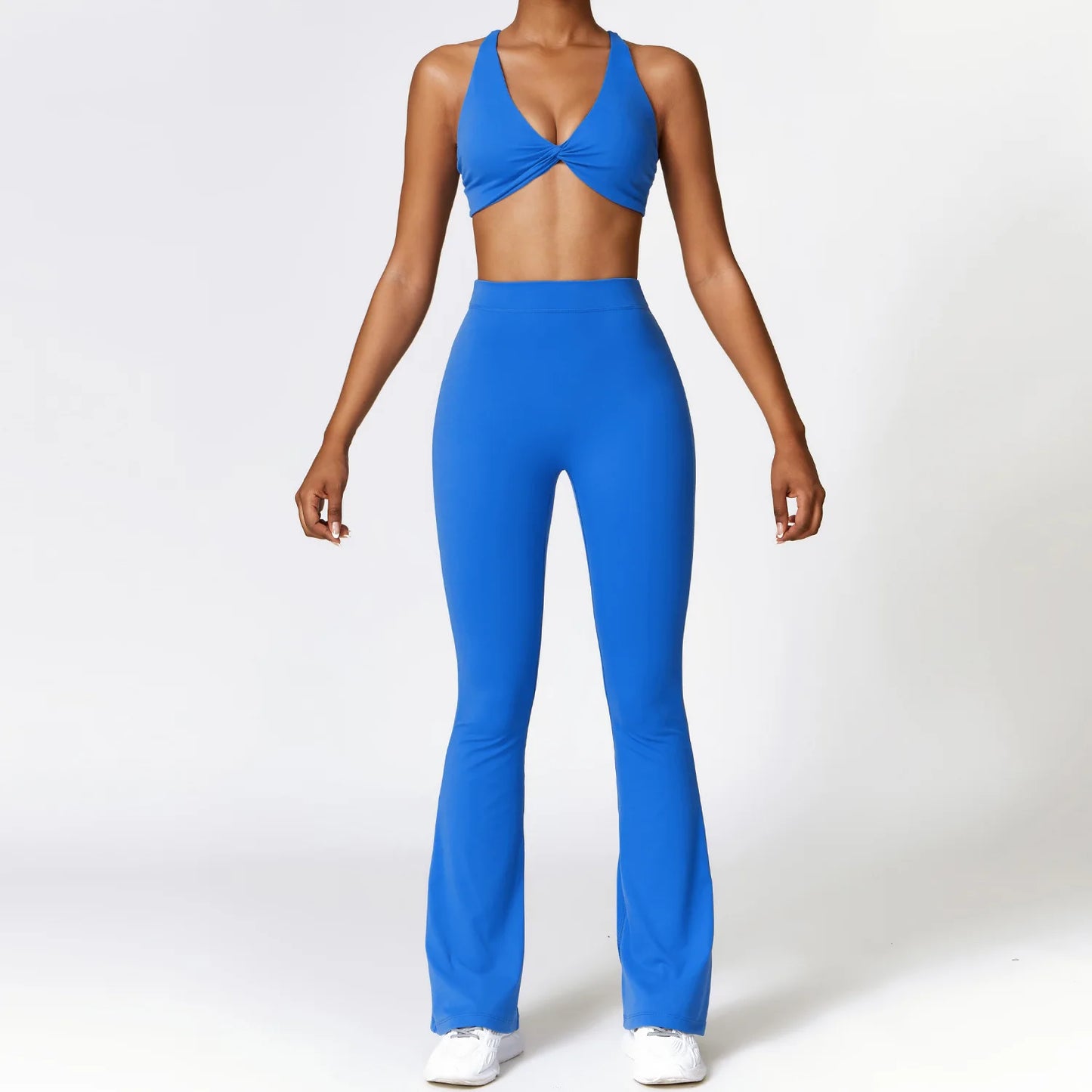 Yoga Set 2 Pieces Gym Set Workout Clothes for Women Seamless High Waist Leggings