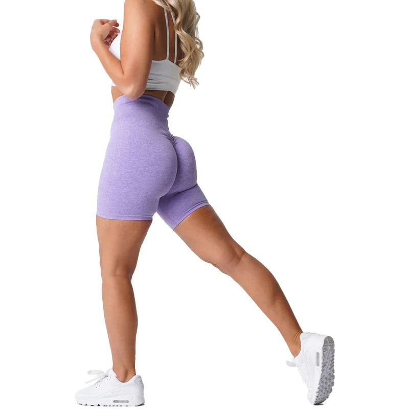 Scrunch Seamless Shorts Spandex Shorts Woman Fitness Elastic Breathable Hip-lifting Leisure Sports Running