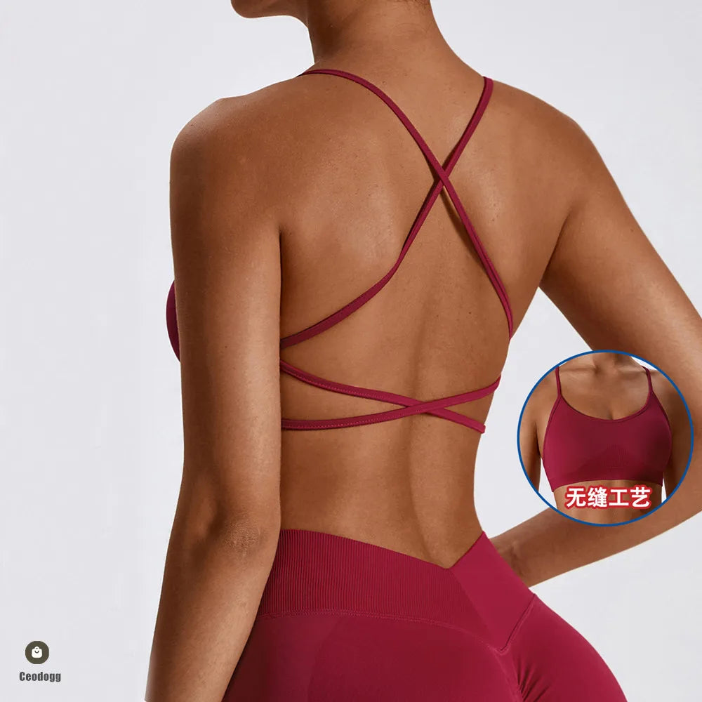 Cross Strap Sports Bra